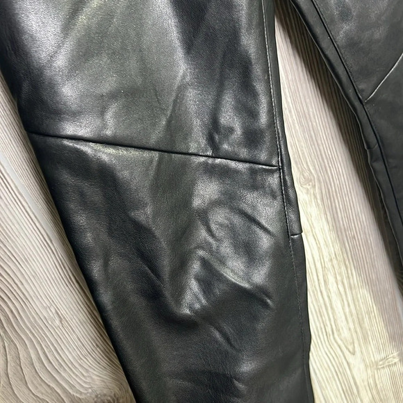 Free People Never Let Go Leggings Faux Leather Stretch High Rise Black Size 24 - Picture 3 of 7